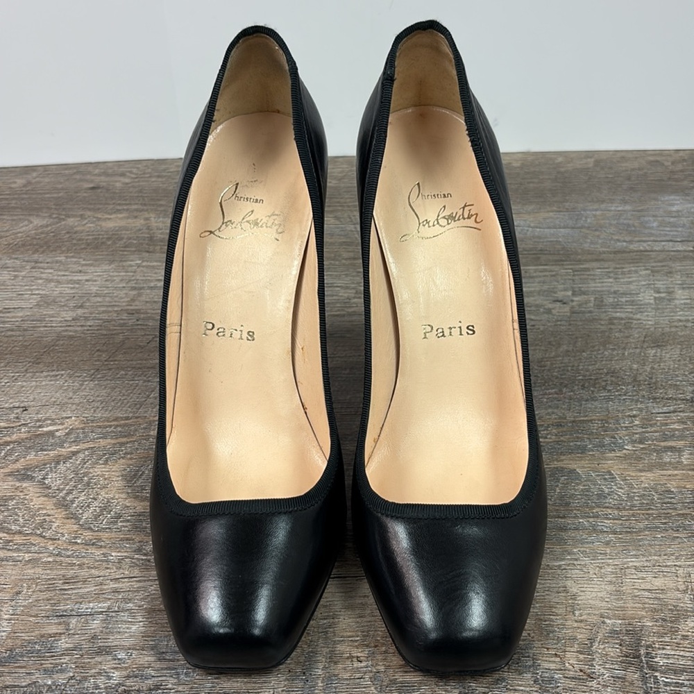 Christian Louboutin Black Classic Kid Folie Pigal EU40 US10 - Picture 2 of 15